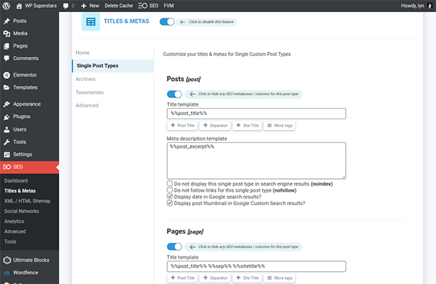 Méta descriptions dans WordPress