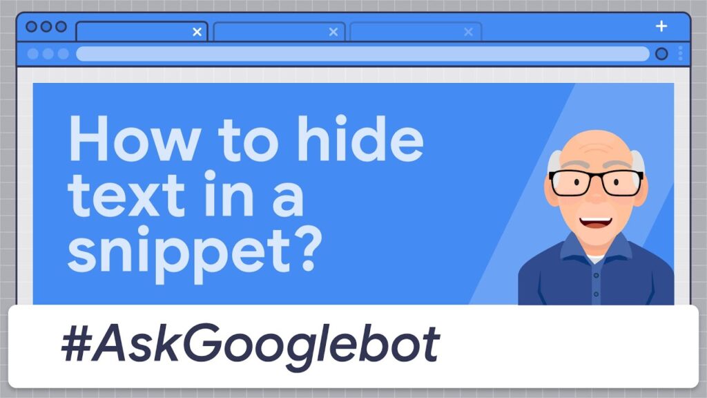 Comment masquer le texte dans un extrait de texte ? #AskGooglebot